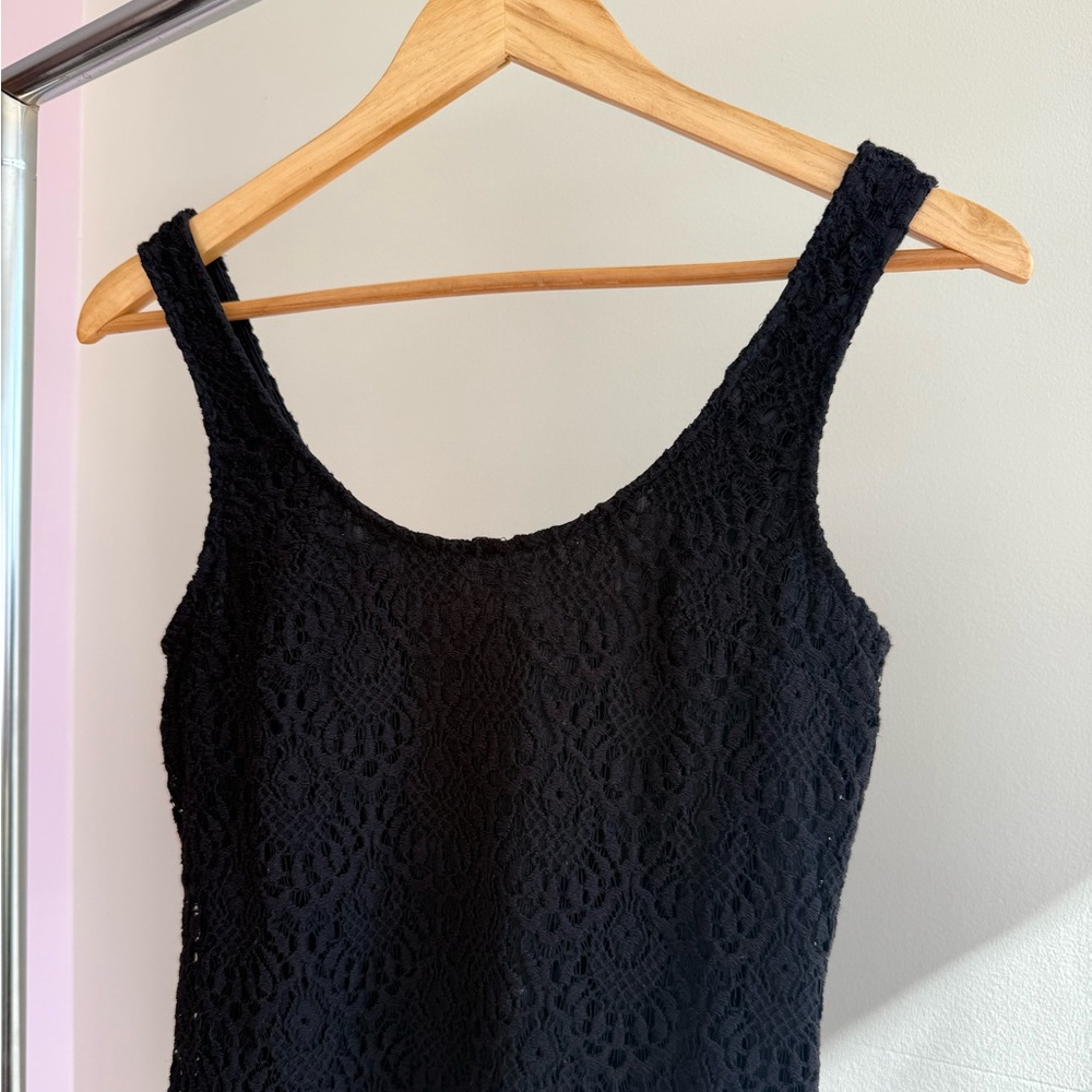 Dynamite Sleeveless All Over Lace Mini Dress
